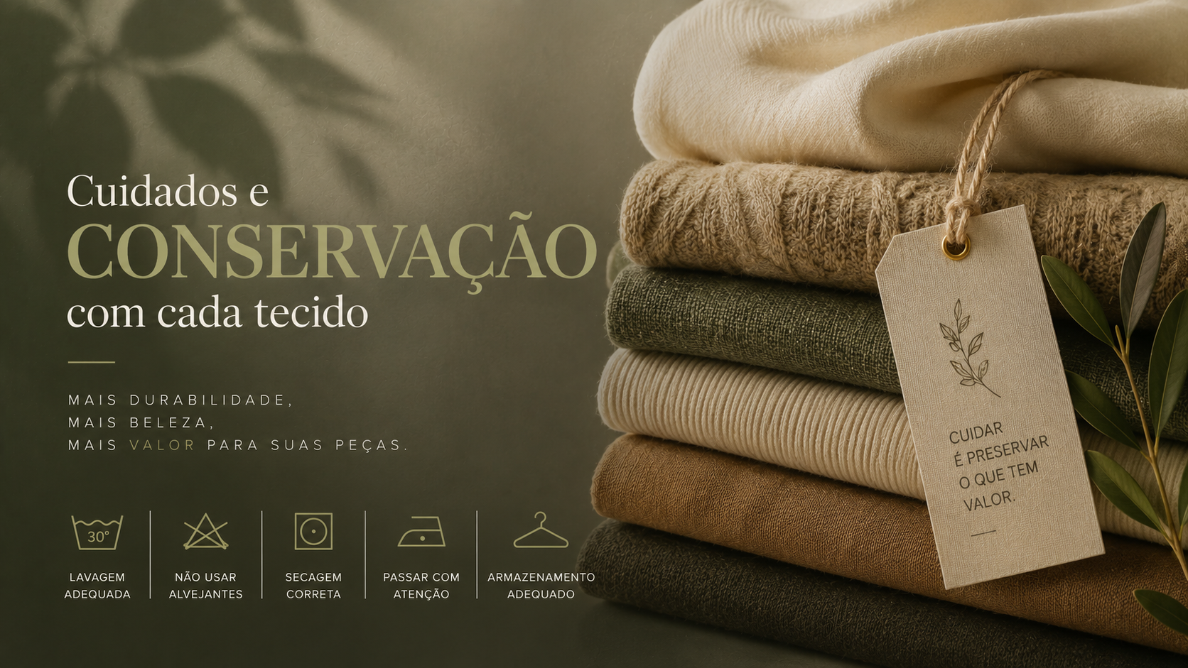 Masterclass: Cuidados e conservação com cada tecido