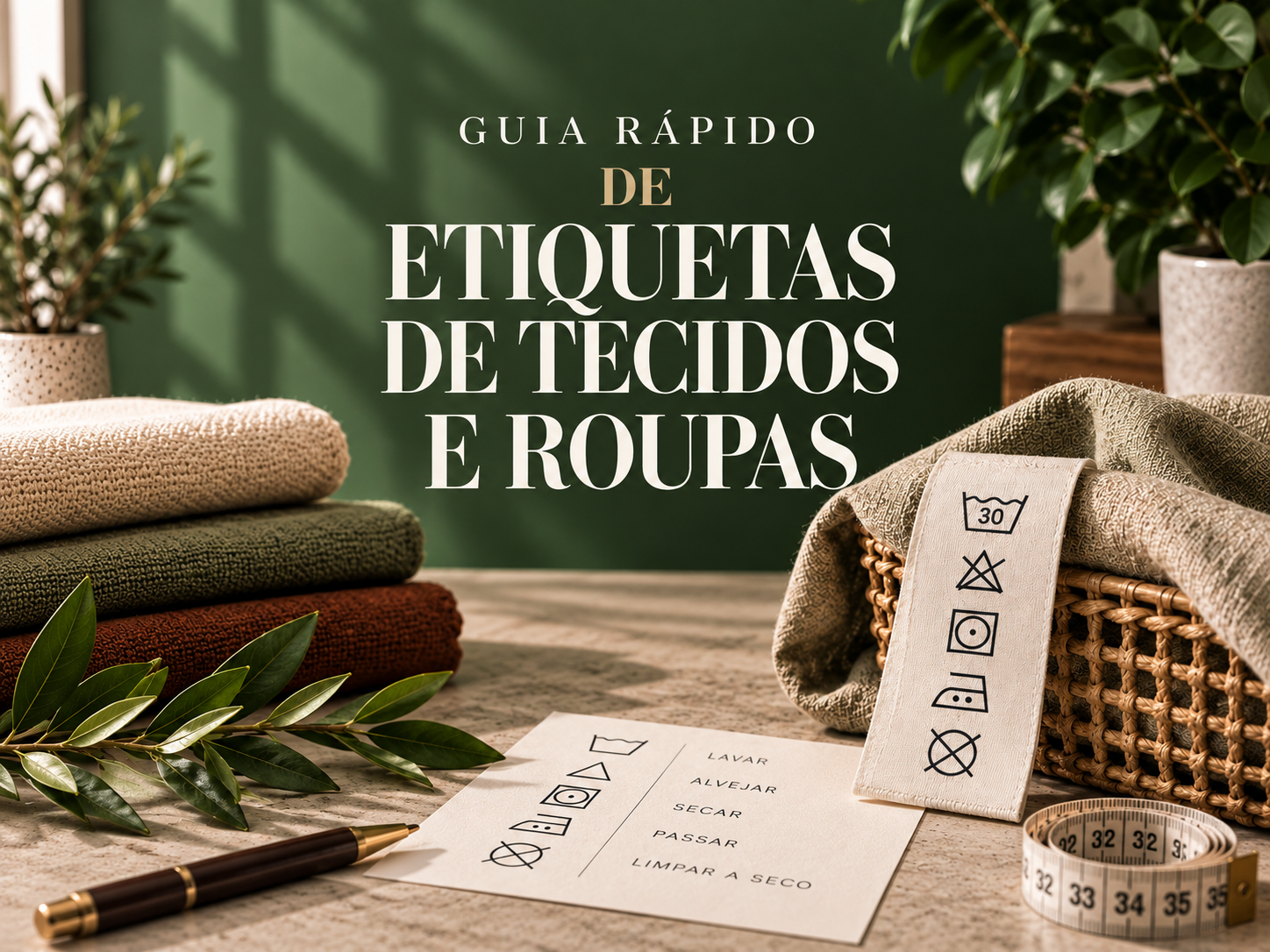 Guia R&aacute;pido de Etiquetas de Tecidos e Roupas